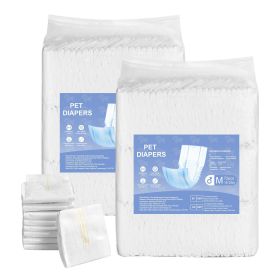 VEVOR Disposable Male Dog Diapers Super Absorbent Male Dog Wraps (Option: M 144 Count)